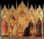 The annunciation with Two Saints Simone Martini